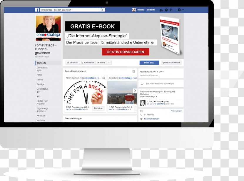Web Page Computer Monitors Template Marketing Lead Management - Facebook Site Transparent PNG