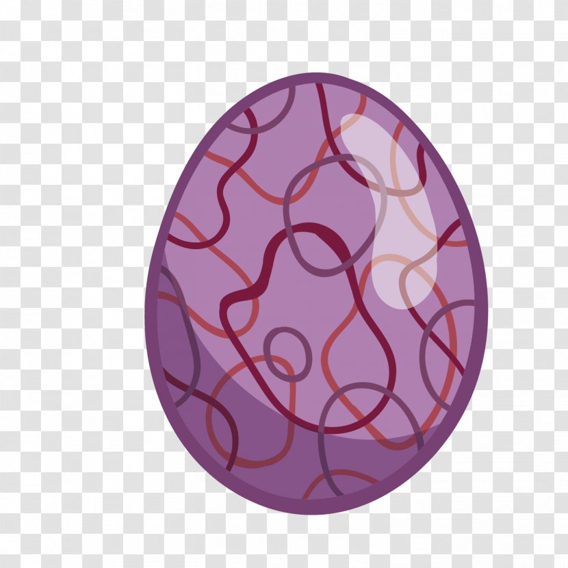 Easter Bunny Egg - Violet - Color Vector Transparent PNG