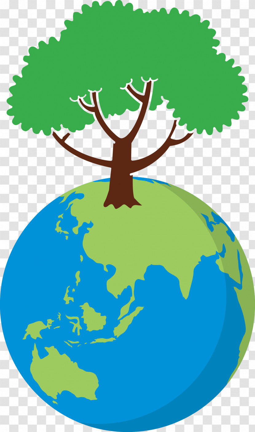 Earth Tree Go Green Transparent PNG