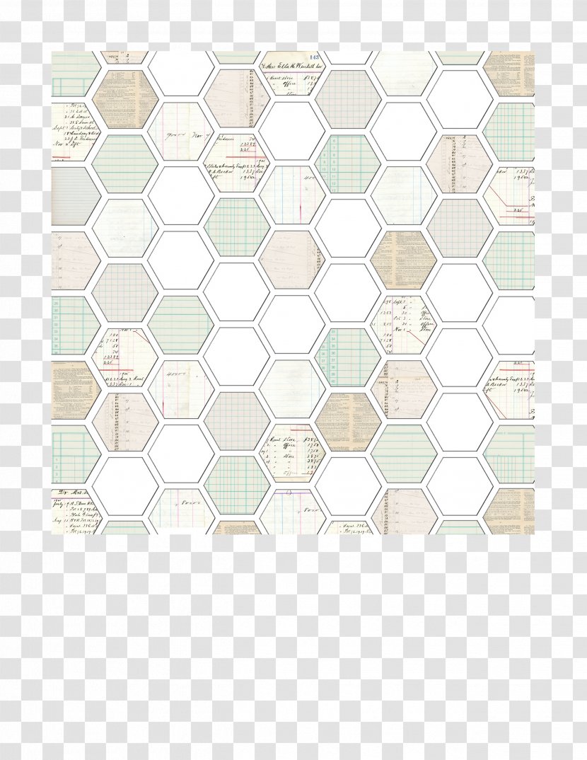 Standard Paper Size Ledger Square - Place Mats - Hexagon Transparent PNG