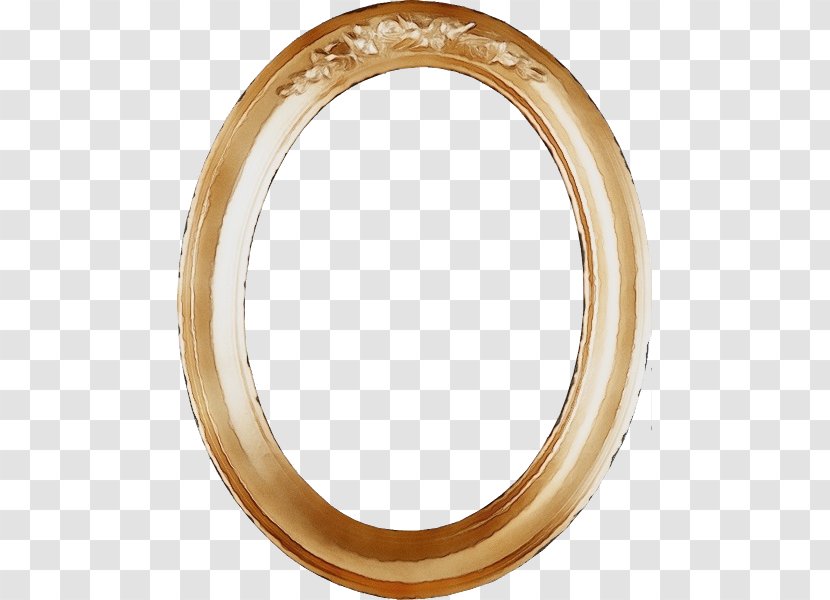 Mirror Circle Oval Metal Bangle - Jewellery Brass Transparent PNG