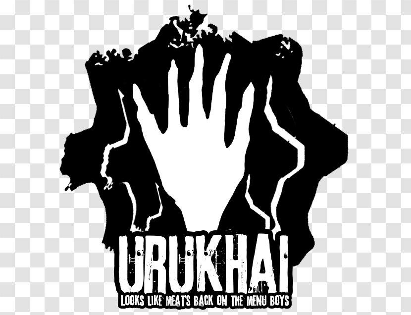 Uruk-hai Logo Human Behavior Font Brand - Silhouette - Olivier Giroud Transparent PNG