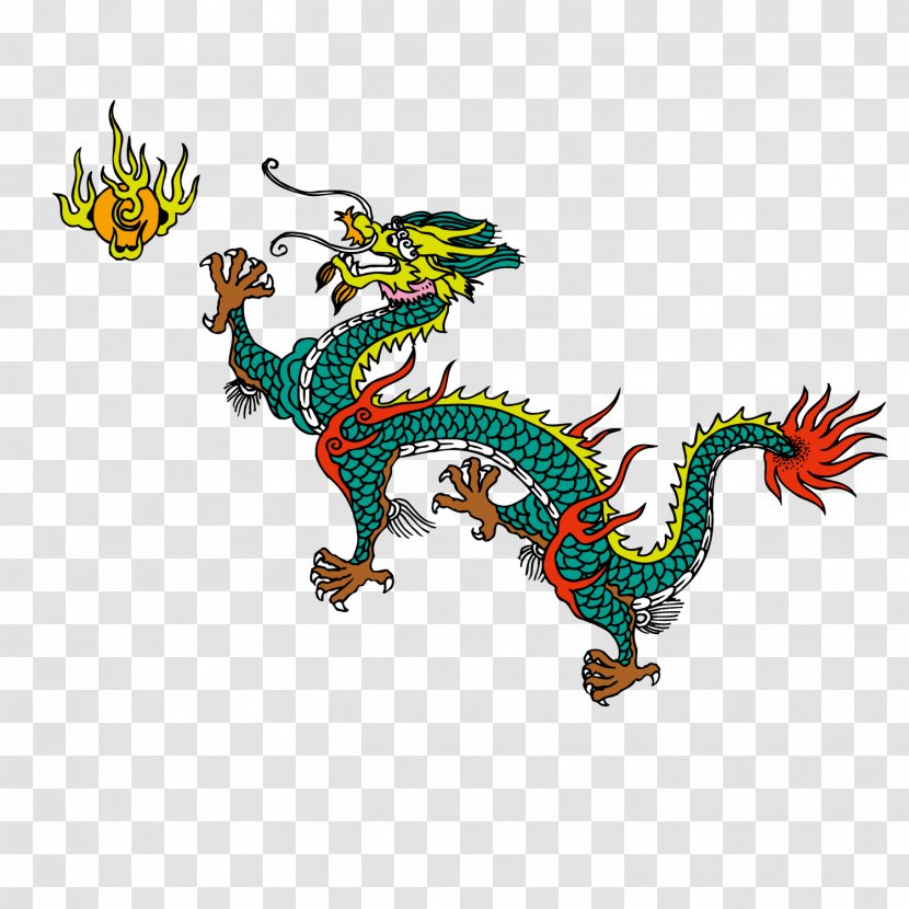 Chinese Dragon Phoenix Fenghuang - Reptile - Dance Fireball Transparent PNG