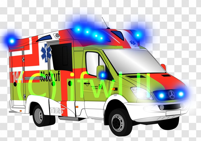 Ambulance Clip Art Emergency Rettungswagen - Weser Transparent PNG