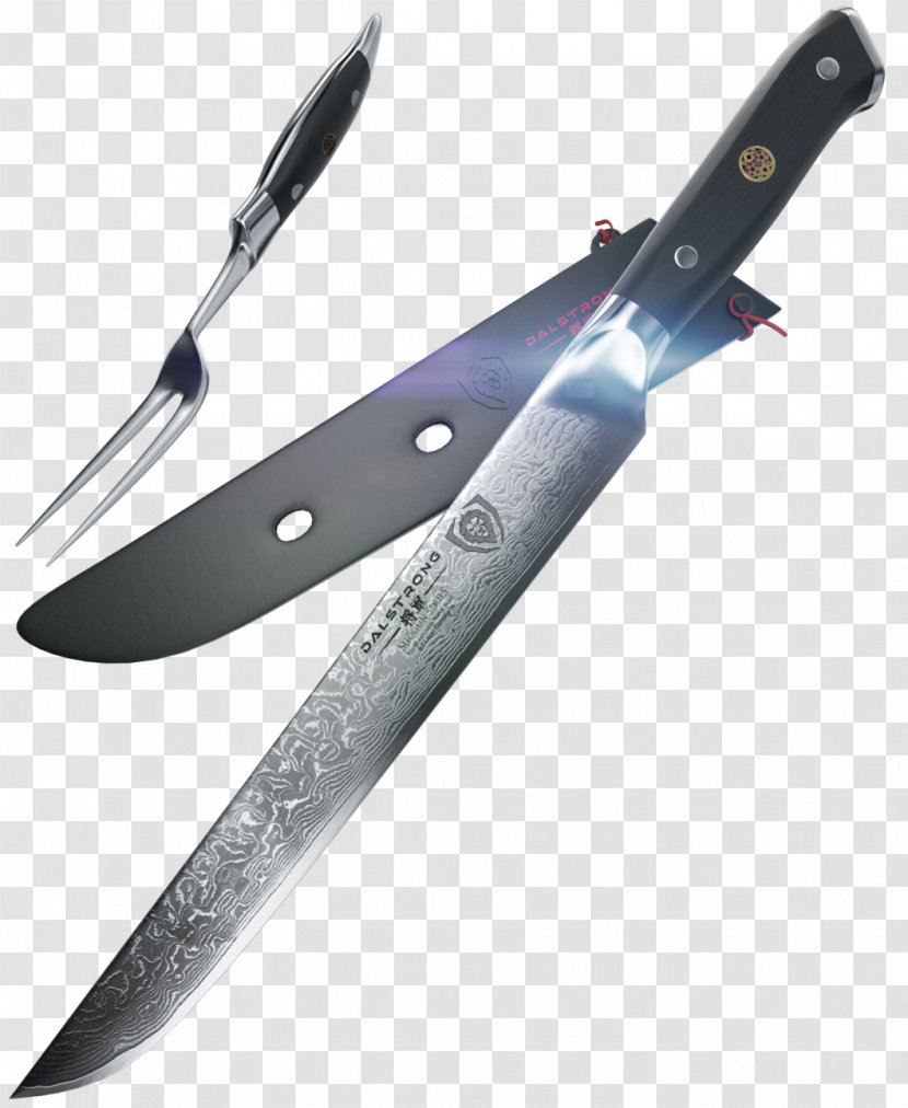 Bowie Knife Throwing Utility Knives Hunting & Survival - Hardware - Set Transparent PNG