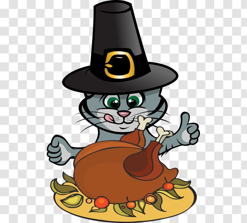 Thanksgiving Cats Kitten Clip Art - Dinner - Thanks Giving Picture Transparent PNG