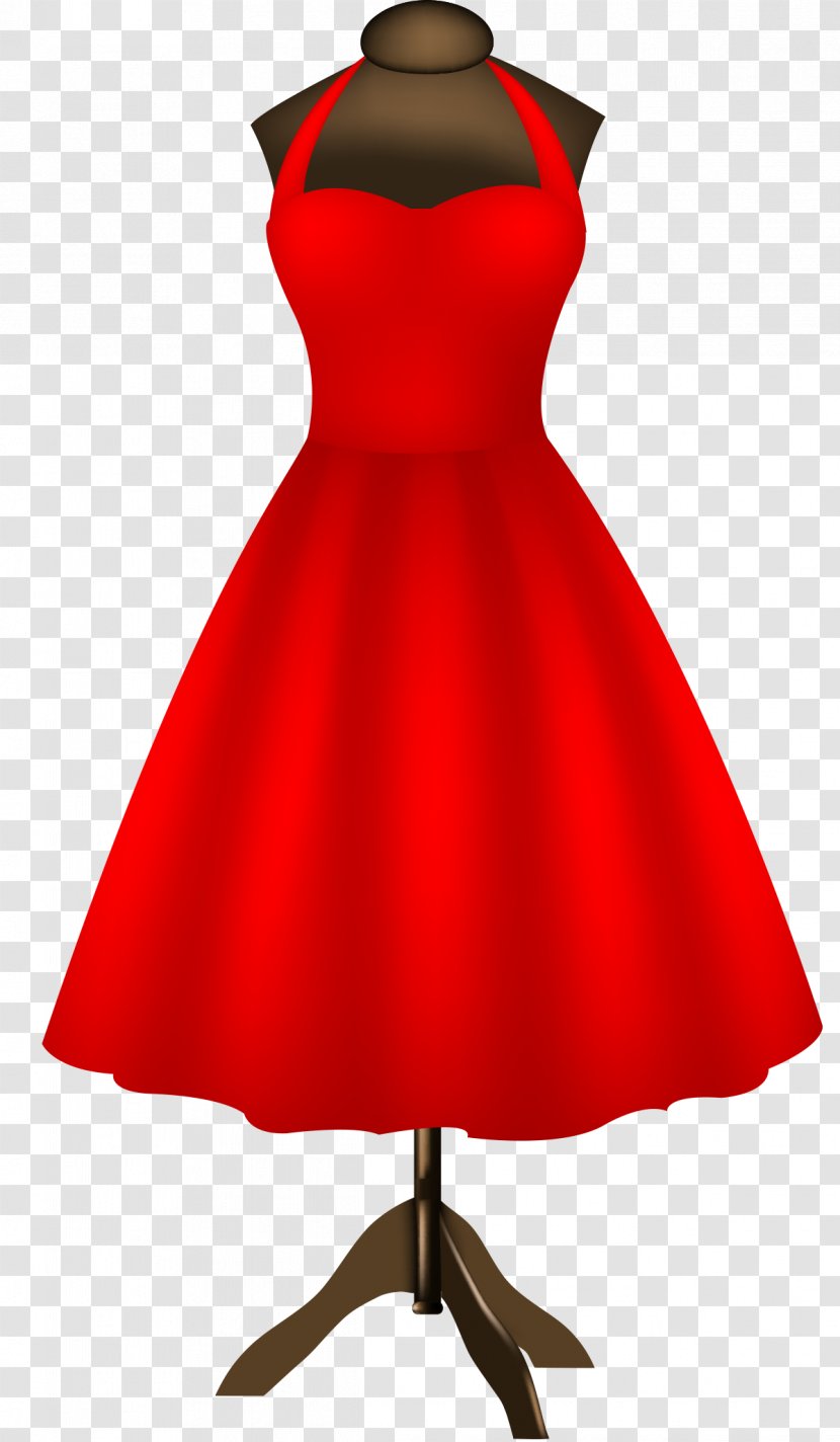 Clothing Tailor Skirt - Coreldraw - Vector Hand-drawn Cartoon Dress Transparent PNG