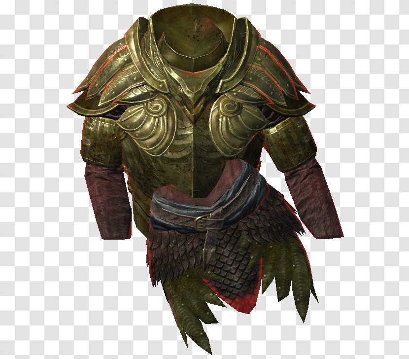 The Elder Scrolls V: Skyrim – Dragonborn Cuirass Armour Mod Body Armor - Wiki Transparent PNG