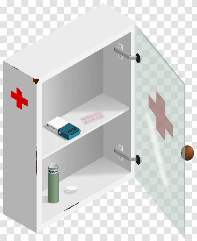 Bathroom Cabinet Cabinetry Medicine Clip Art - First Aid Kit Transparent PNG