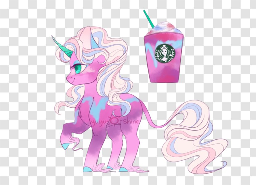 Unicorn Frappuccino Pony Frappé Coffee Milkshake Transparent PNG