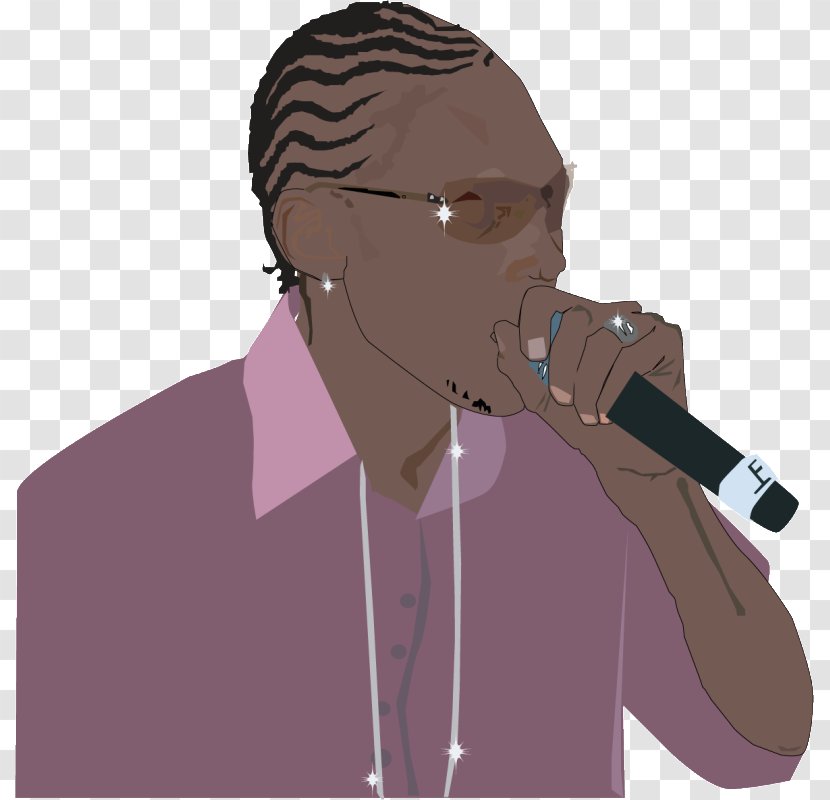Microphone Nose Forehead - Neck - Vybz Kartel Transparent PNG
