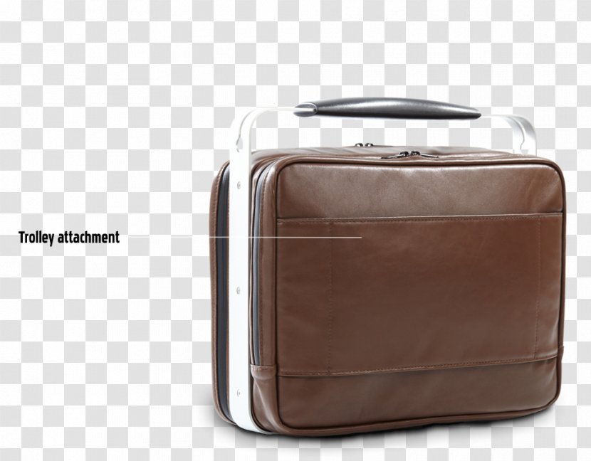 Baggage Hand Luggage Leather - Brown - Laptop Bag Transparent PNG