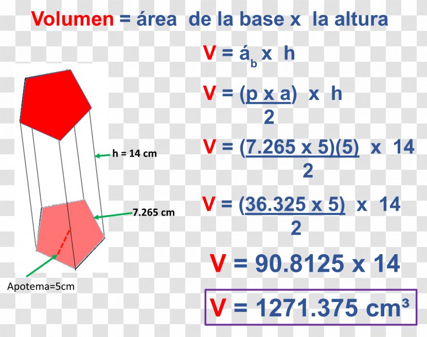 Pentagonal Prism Area Volume - Geometry - Trapezoid Transparent PNG