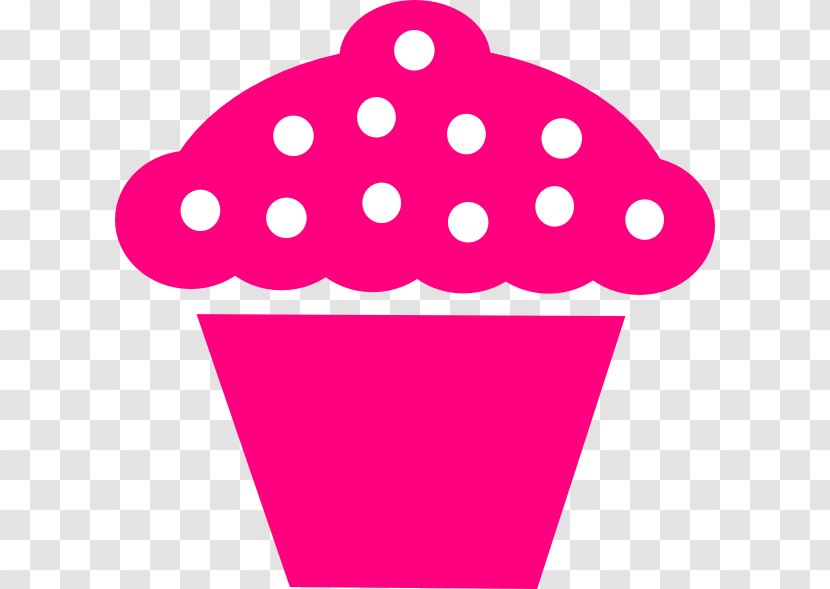 Cupcake Frosting & Icing Muffin Birthday Cake Clip Art - Polka Dot Transparent PNG
