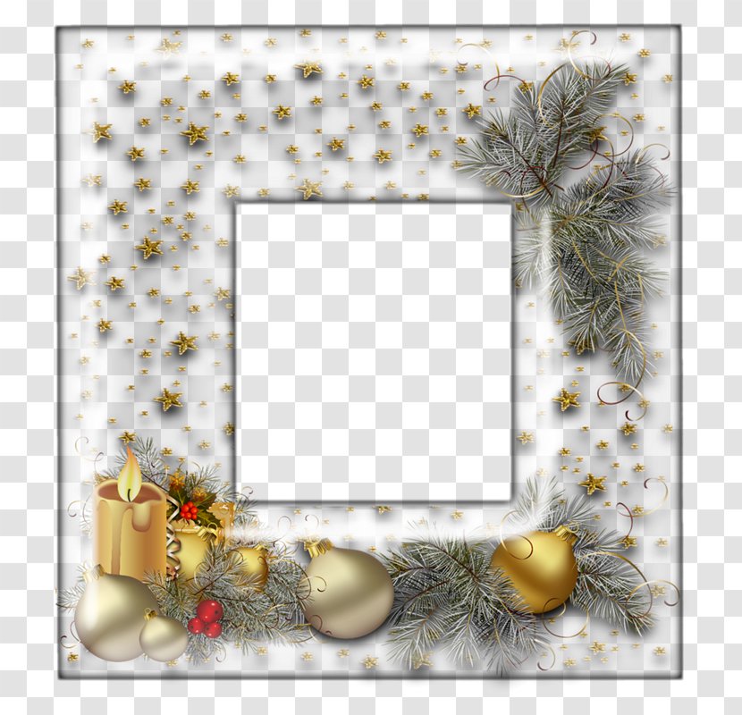 Picture Frames Molding Christmas Tree Clip Art - Ds Transparent PNG