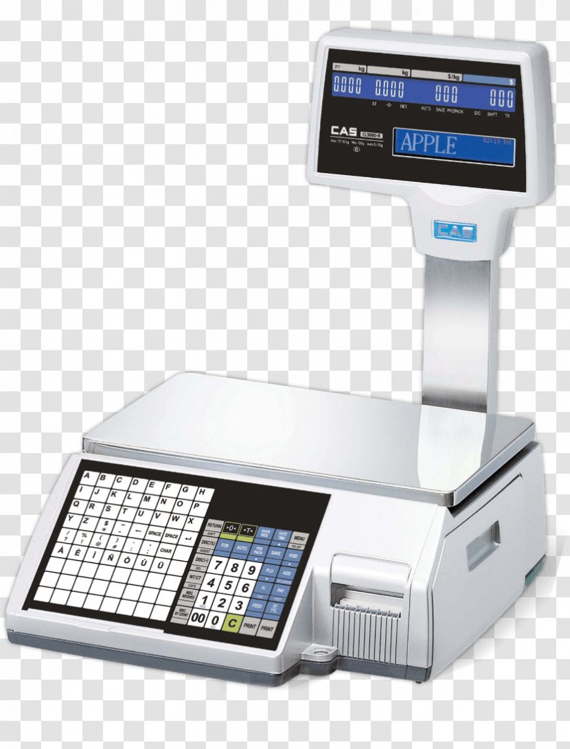 Measuring Scales Point Of Sale Label Printer Cash Register - Manufacturing - Tag Material Transparent PNG