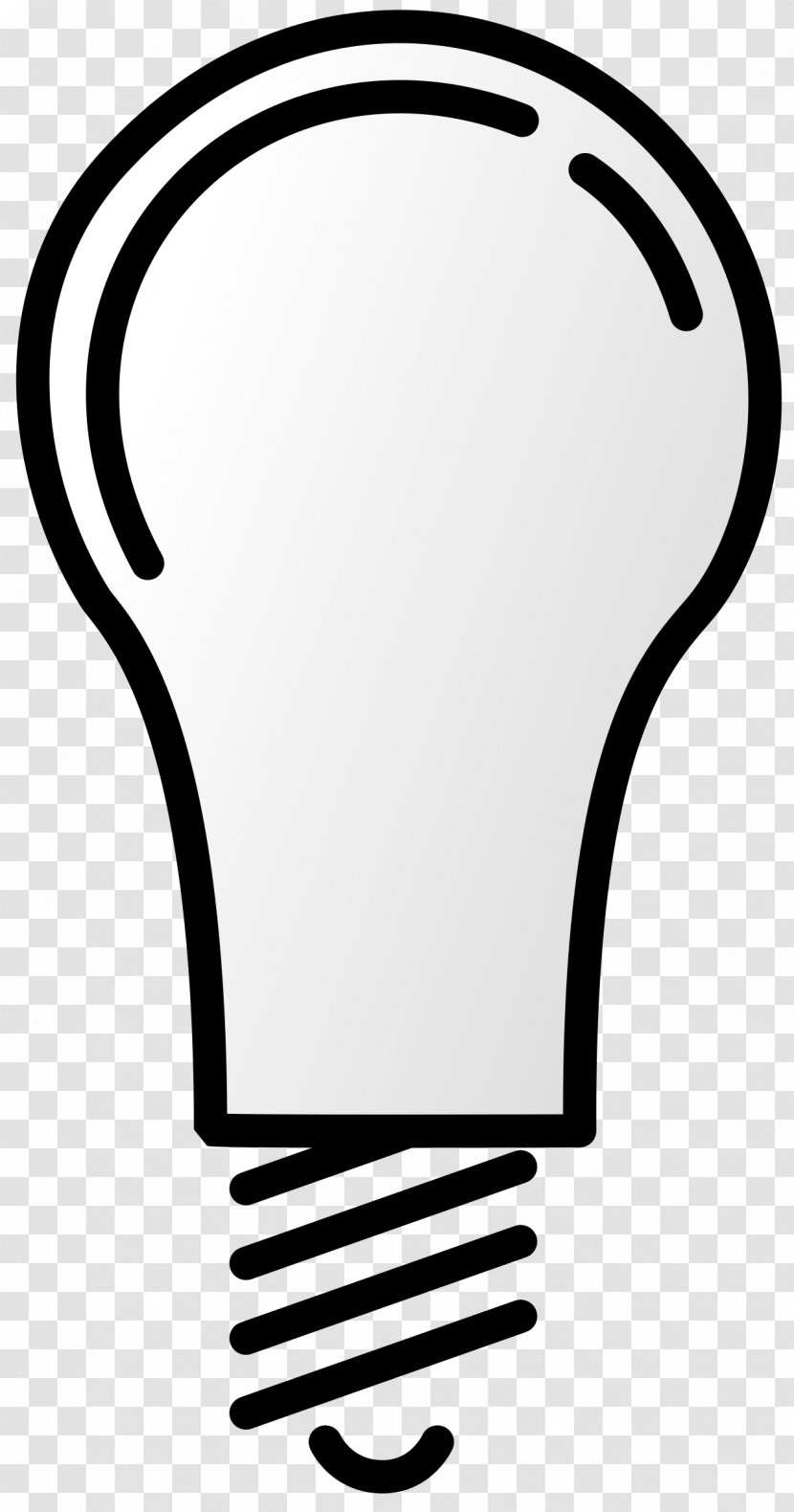 Incandescent Light Bulb Lamp Clip Art - Lightbulb Transparent PNG