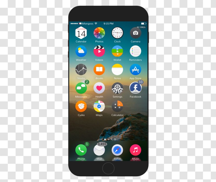 Feature Phone Smartphone IOS 9 10 - Android Transparent PNG