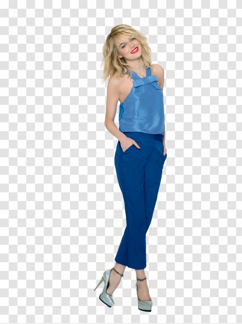 Gwen Stacy Celebrity Film - Blue - Emma Stone Transparent PNG