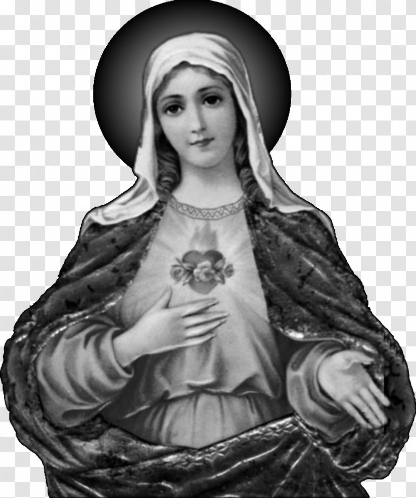 Immaculate Heart Of Mary Ave Maria Prayer Sacred - Flower - Headstone Transparent PNG