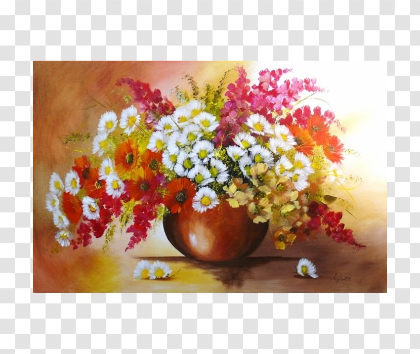 Flower Bouquet Cut Flowers Painting Still Life - Gustav Klimt Transparent PNG