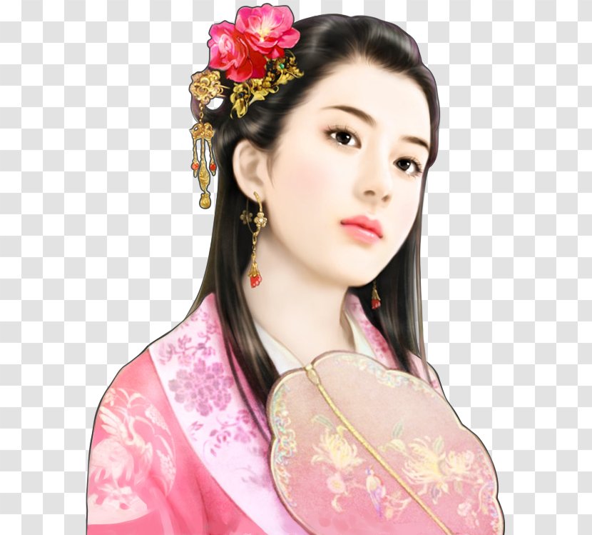 China Woman Chinese Art - Frame Transparent PNG
