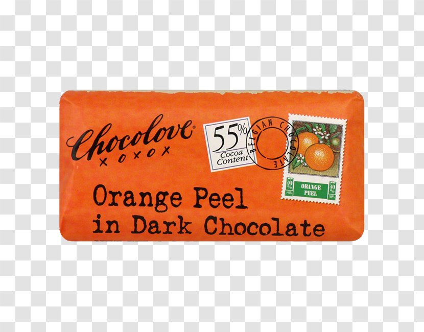 Chocolate Bar Chocolove Peel Orange - Cacao Tree Transparent PNG