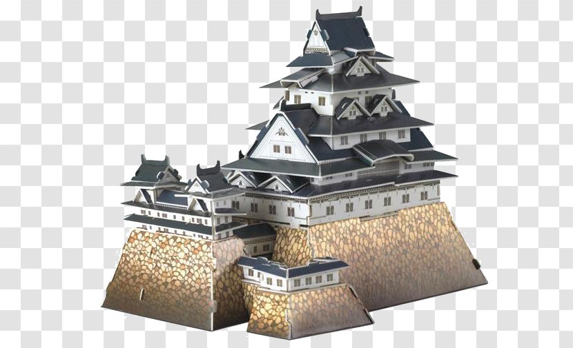 Himeji Castle Puzz 3D Jigsaw Puzzle Three-dimensional Space - Roof - Japan City Transparent PNG