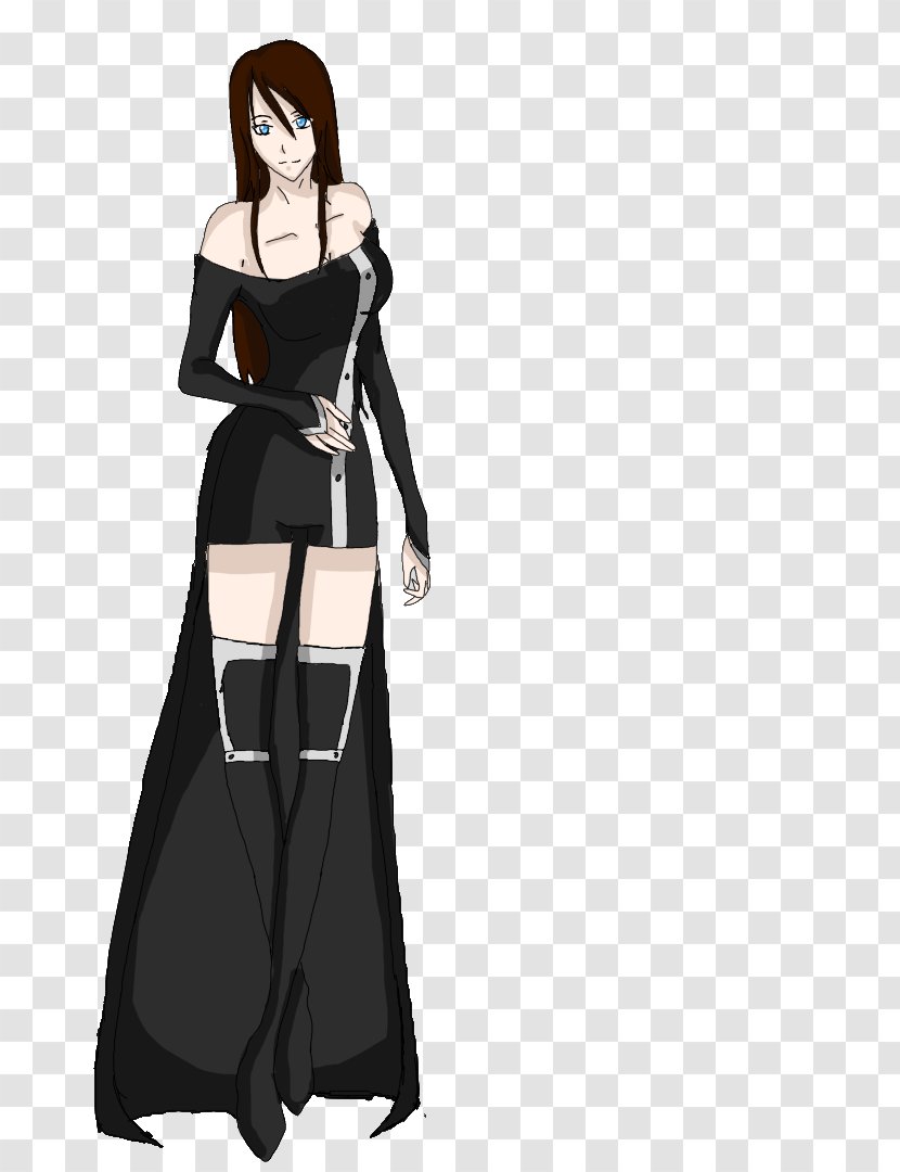 Robe Costume Design Character Black M - Frame - 4 Girlfriends Transparent PNG