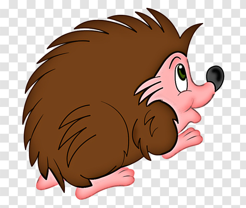 Cartoon Hedgehog Nose Snout Erinaceidae Transparent PNG