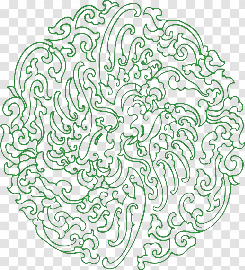 Pattern - Leaf - Green Background Patterns Transparent PNG
