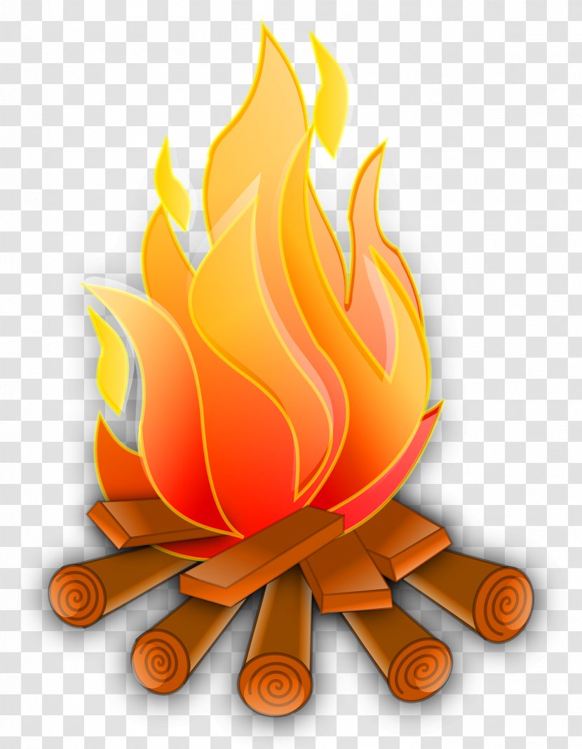 Fire Flame Clip Art - Thumbnail - Campfire Vector Transparent PNG