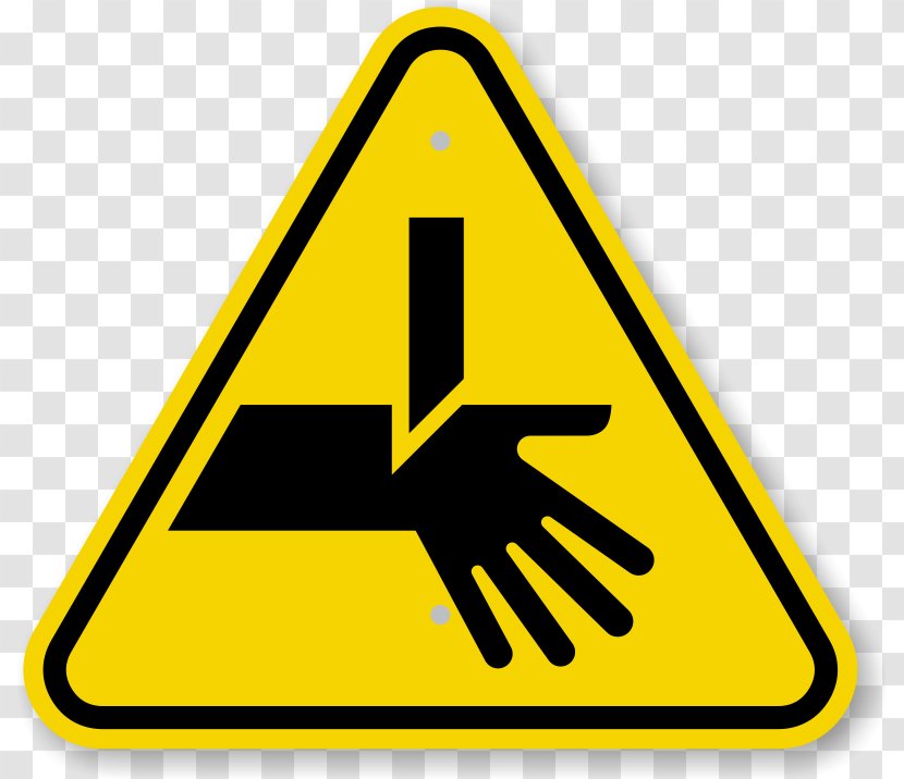 Hazard Symbol Warning Sign Risk Safety - Knife The Fingers Transparent PNG
