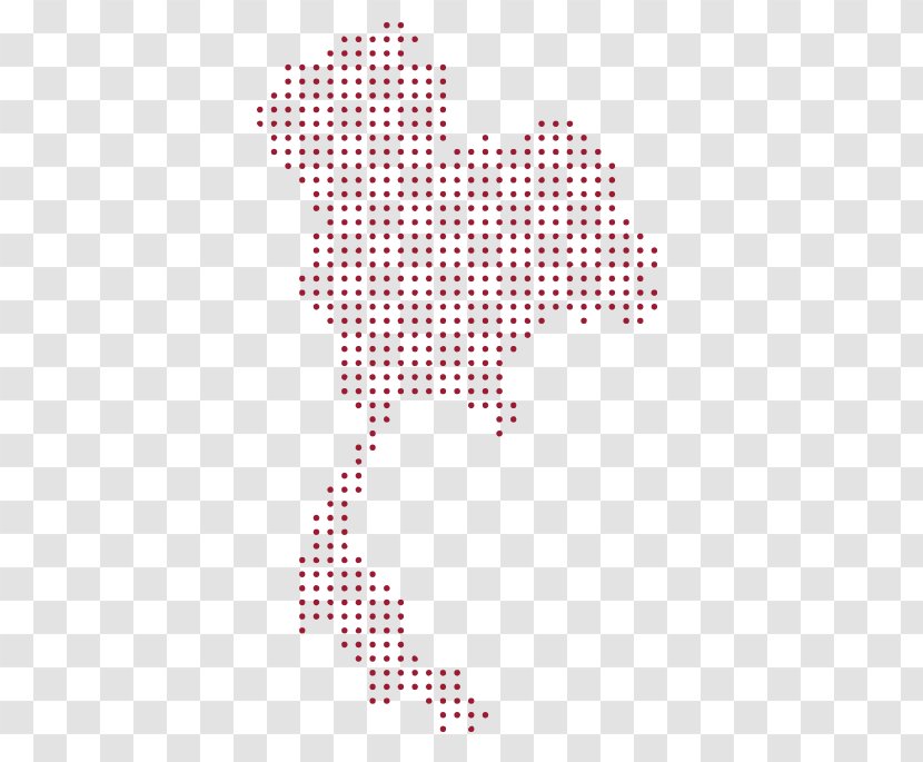 Thailand United Kingdom Vector Map - Heart Transparent PNG