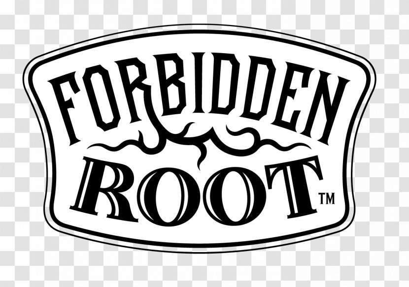 Forbidden Root Restaurant & Brewery Bomber Logo Font Brand - Label - ROOT BEER Transparent PNG