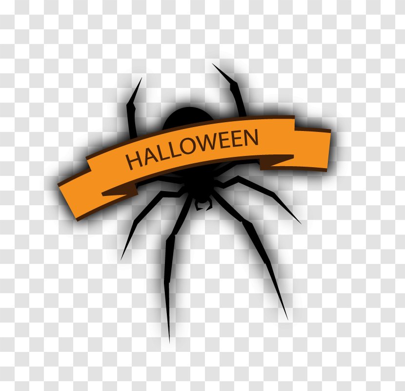 Spider Halloween Bat - Logo Transparent PNG