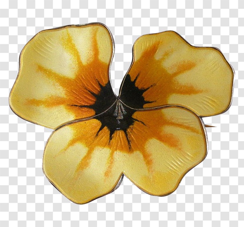 Brooch Jewellery Vitreous Enamel Norway Pansy - Pearl Transparent PNG