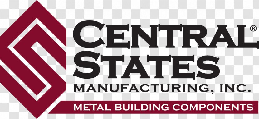 Central States MFG Manufacturing, Inc. Metal Roof Logo Product - Banner Transparent PNG