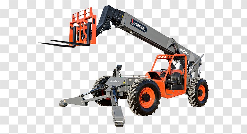 Telescopic Handler Forklift Crane Heavy Machinery - Terex - Construction Transparent PNG