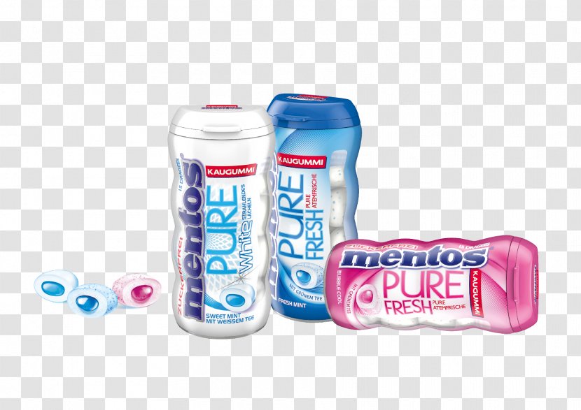 Chewing Gum Mentos Plastic Bottle Mint Water Bottles - Php Transparent PNG