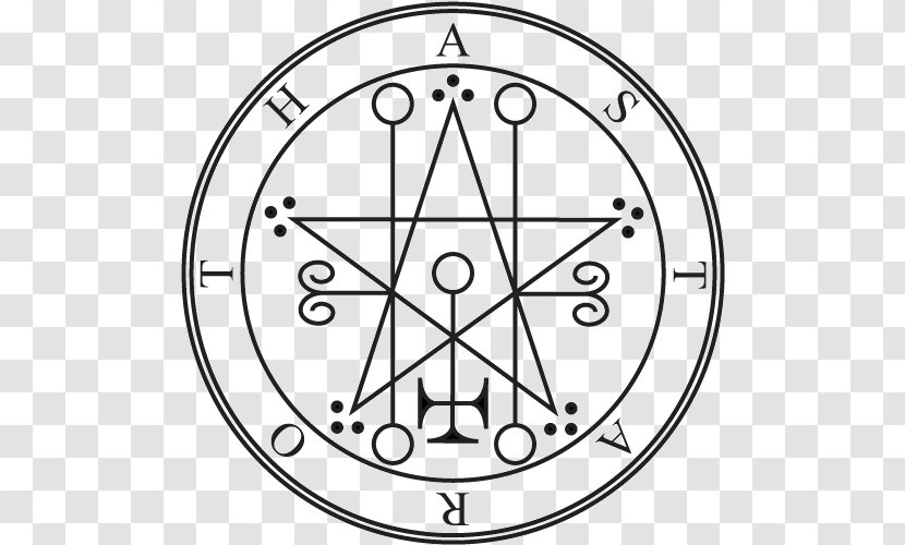 Lesser Key Of Solomon Astaroth Sigil Goetia - Wall Clock - Demon Transparent PNG