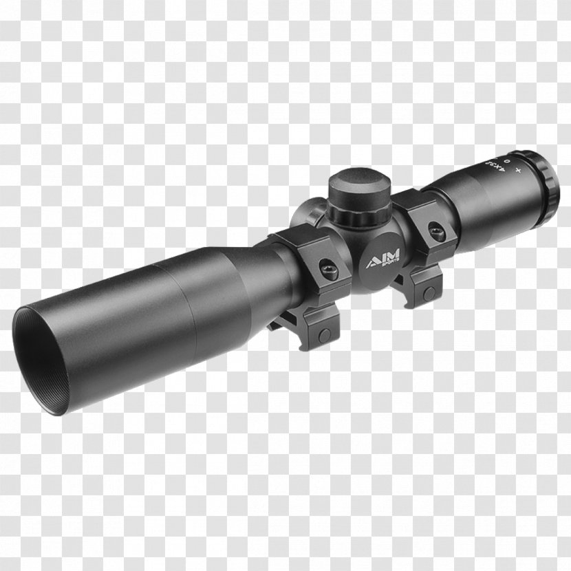 Telescopic Sight Reticle Milliradian Range Finders Reflector - Cartoon - Scopes Transparent PNG