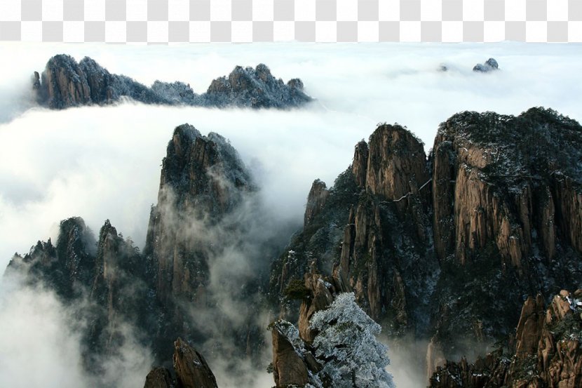 Huangshan Mount Heng Hua Tai Song - Mountain - Yunshan Clouds Transparent PNG