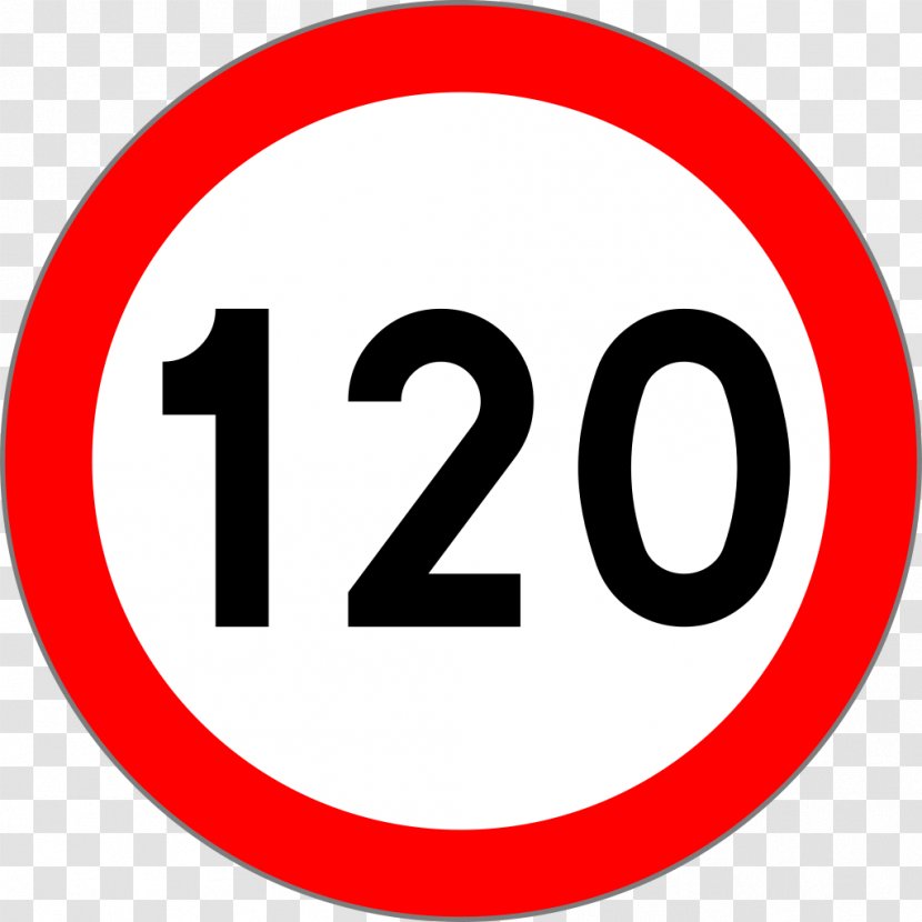 Traffic Sign Speed Limit Road - Area Transparent PNG
