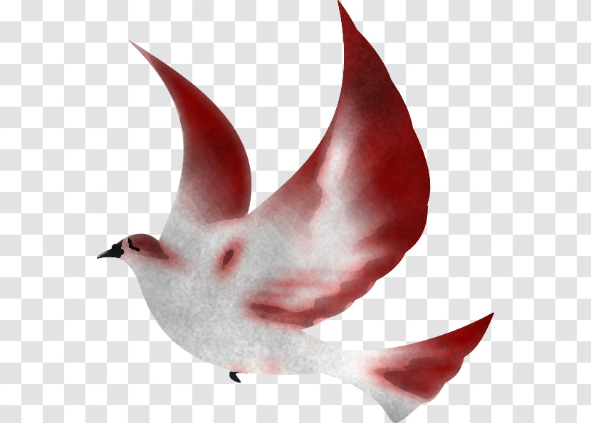 Red Bird Plant Neck Transparent PNG