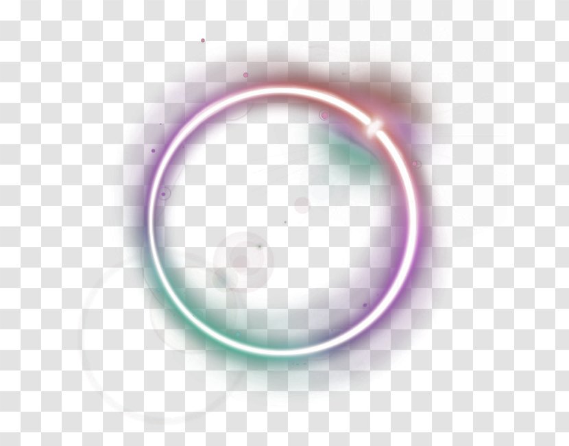 Circle - Disk - Purple Fresh Light Effect Element Transparent PNG