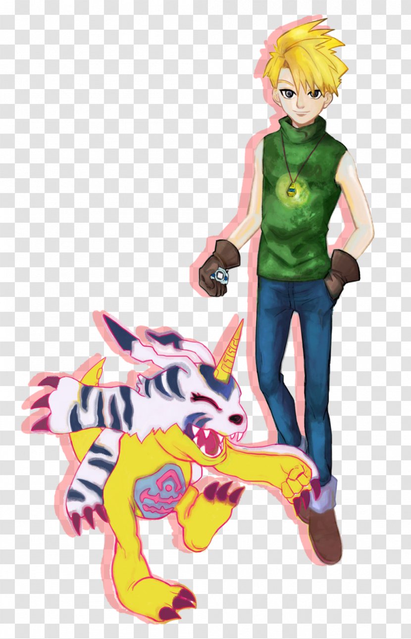 Gabumon Matt Ishida Digimon Figurine - Watercolor Transparent PNG