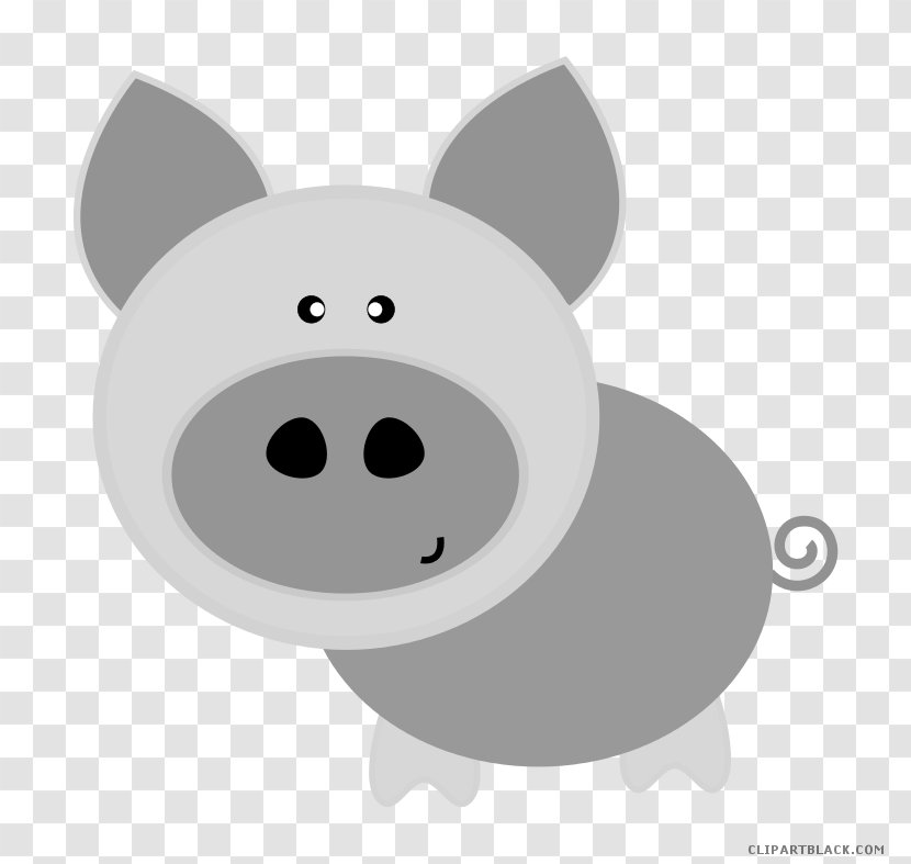 Domestic Pig Clip Art Dark Lord Chuckles The Silly Piggy Image - Farming Transparent PNG