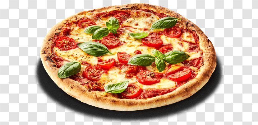 California-style Pizza Italian Cuisine Margherita Oven - Food - Cafe Carte Menu Transparent PNG