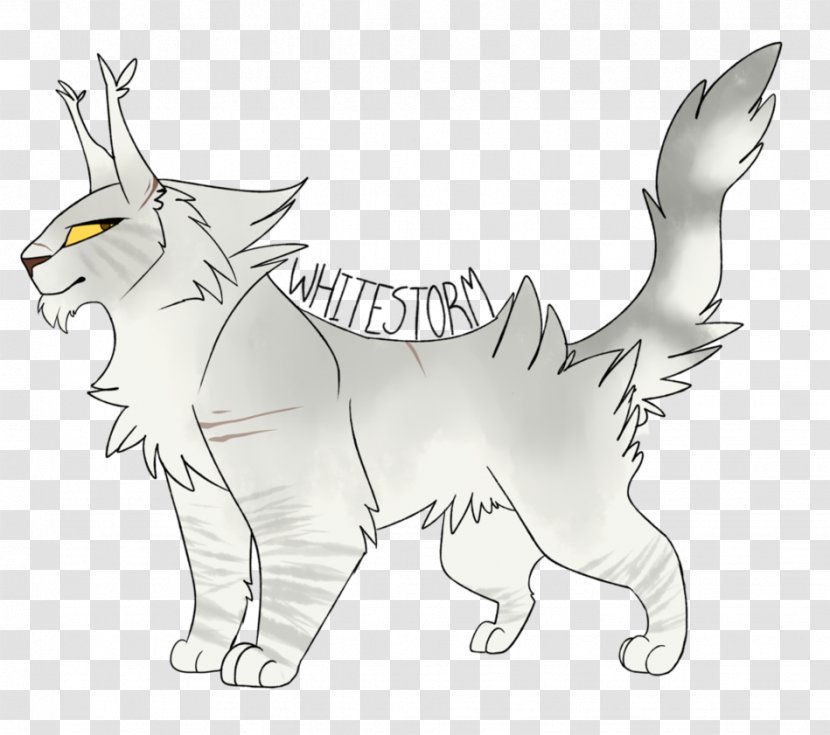 Whiskers Kitten Wildcat Line Art - Tail Transparent PNG